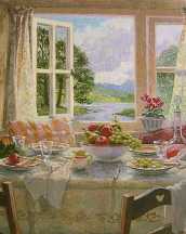 Lunch by an Open Window
